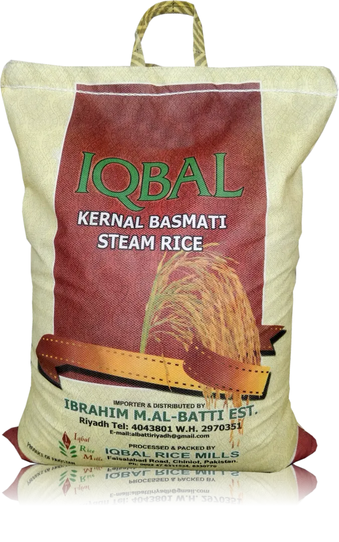 IQBAL Steamed Kernal Basmati Rice - 20 Kg